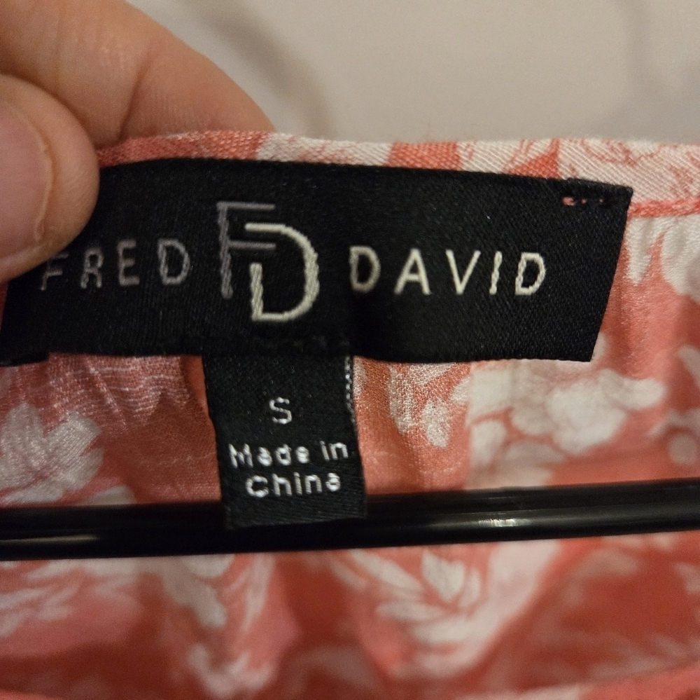 Blu Pepper Women's Coral Floral Top - Picture 3 of 4